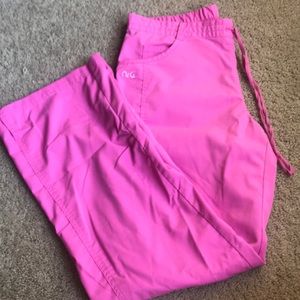 Purple/pink barco scrub pants